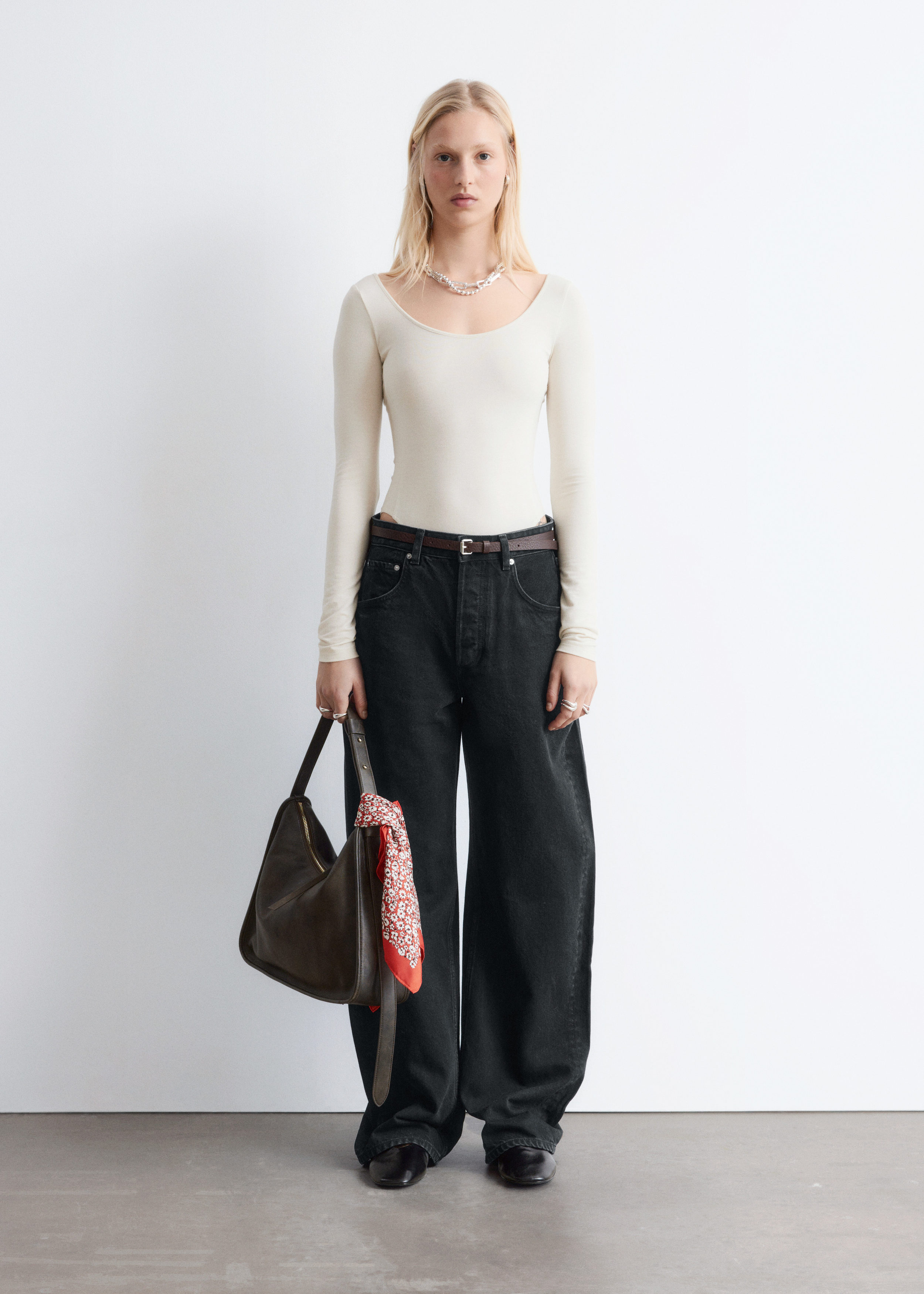 & Other Stories SCOOP-NECK BODYSUIT