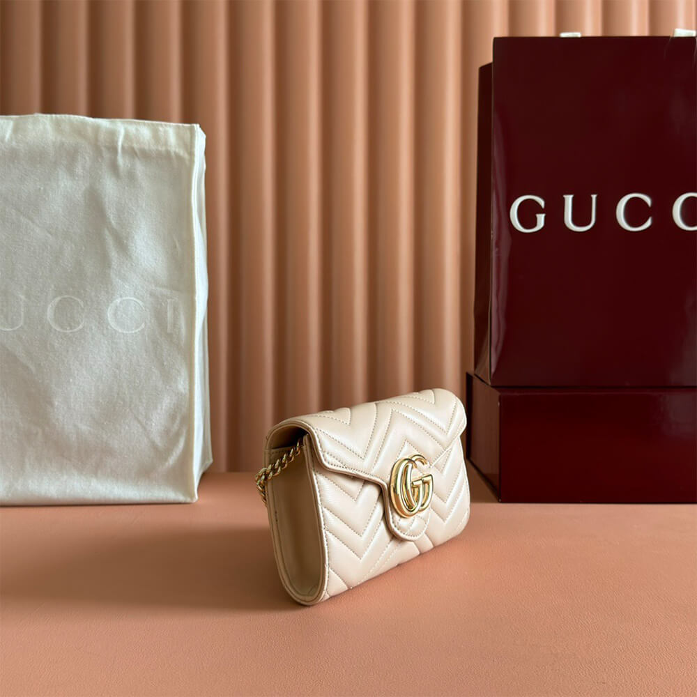 GG Marmont wallet on chain - Top Club