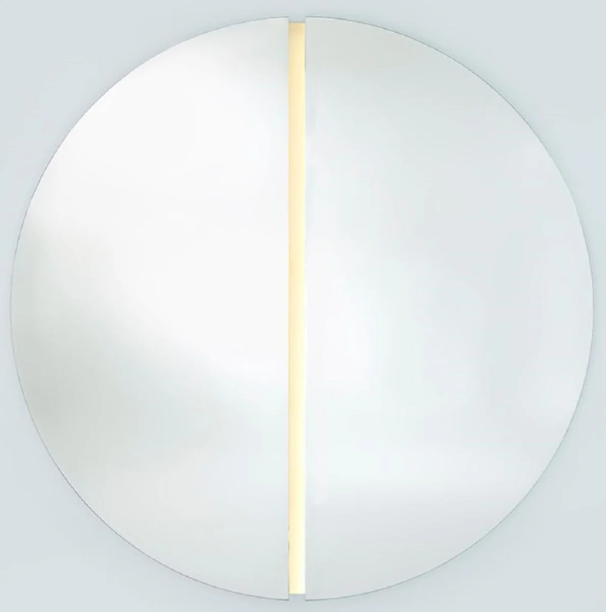 Luxury mirror Ø 150 cm - round wall mirror with LED strips - living room hotel restaurant boutique mirror