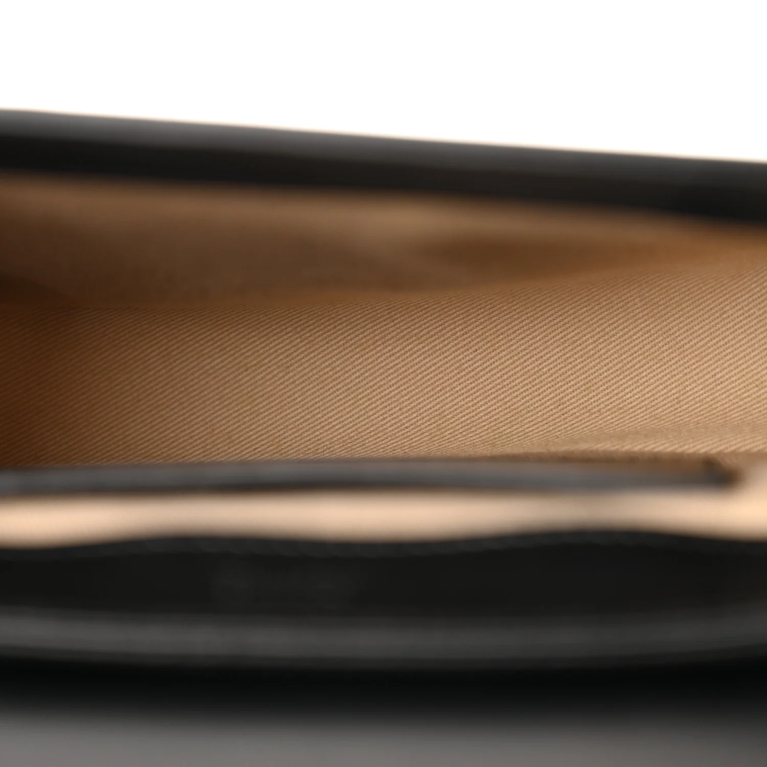 Shiny Calfskin Suede Mini C Double Carry Black - Top Club