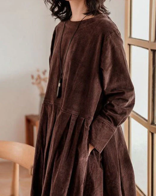 Robe en velours côtelé intemporelle