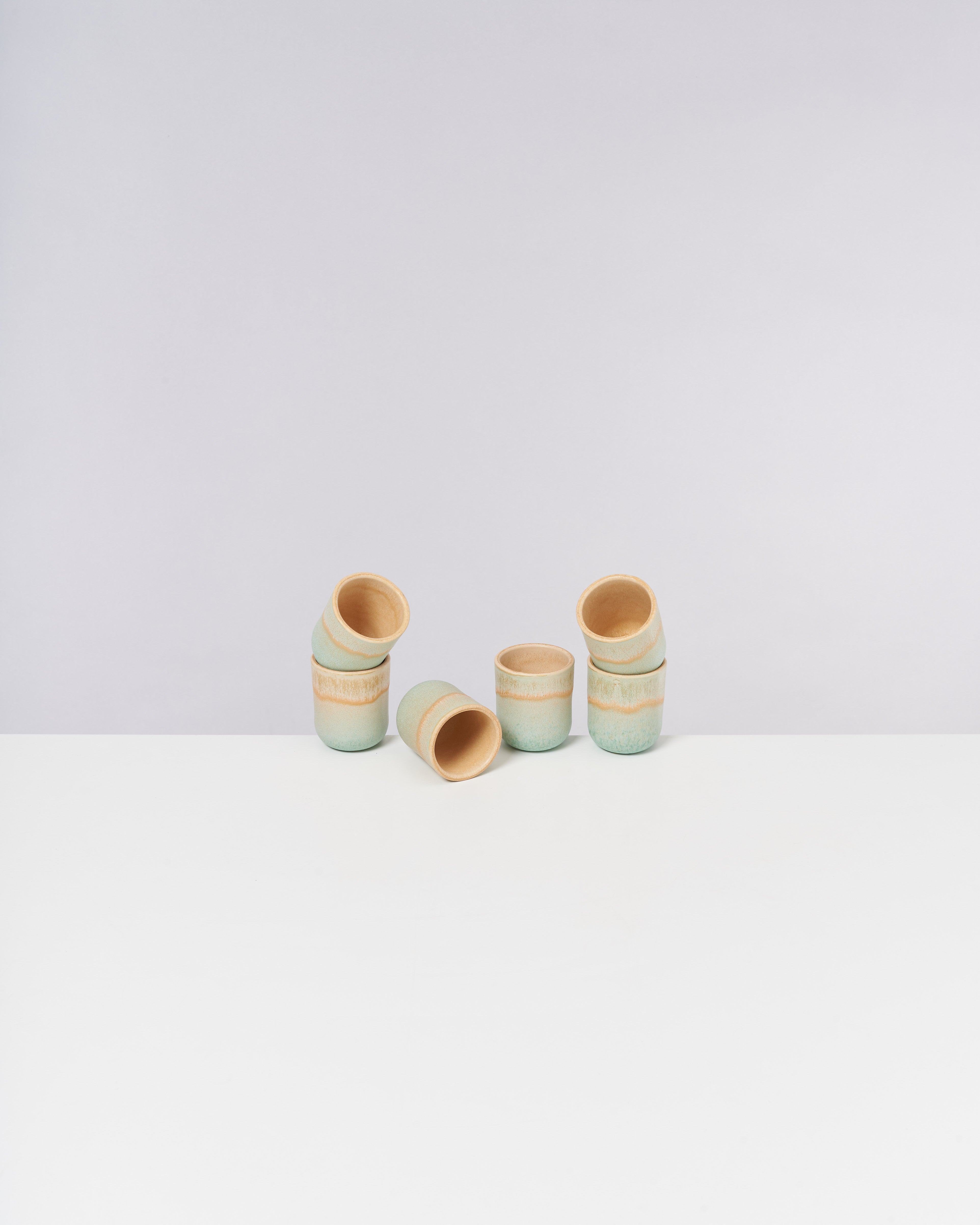 Copa Alto Espressobecher apricot mint 6er-Set