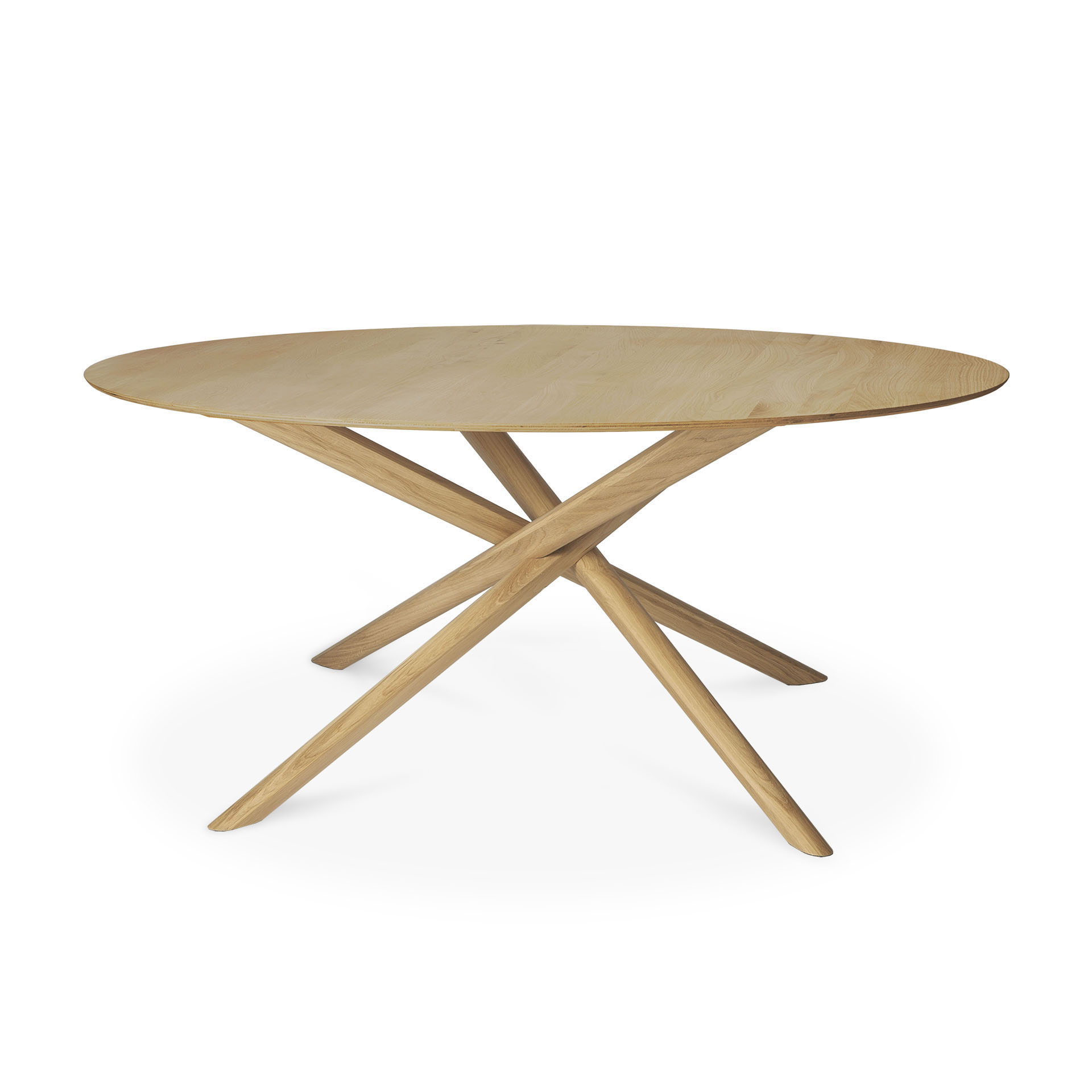 Oak Mikado eettafel - rond 150 - eiken
