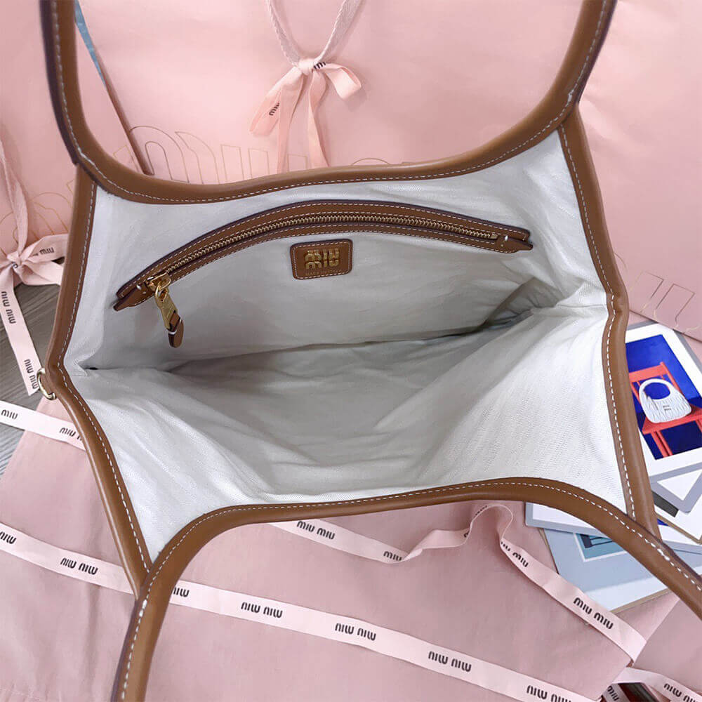 MIUMIU REGULAR IVY canvas and leather bag(HIGH-END GRADE) - Top Club