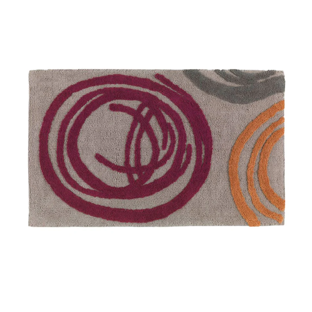 Tappeto Arredo In Cotone Agadir 70X140 Bordeaux Carrara