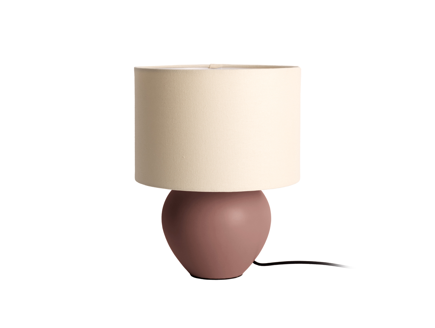 Table lamp Alma cone matt chocolate brown