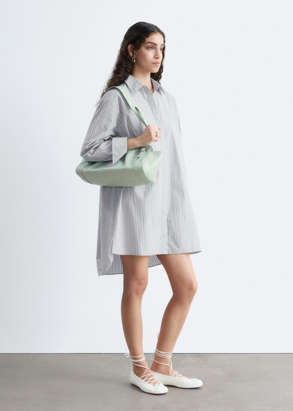 & Other Stories OVERSIZED SHIRT MINI DRESS