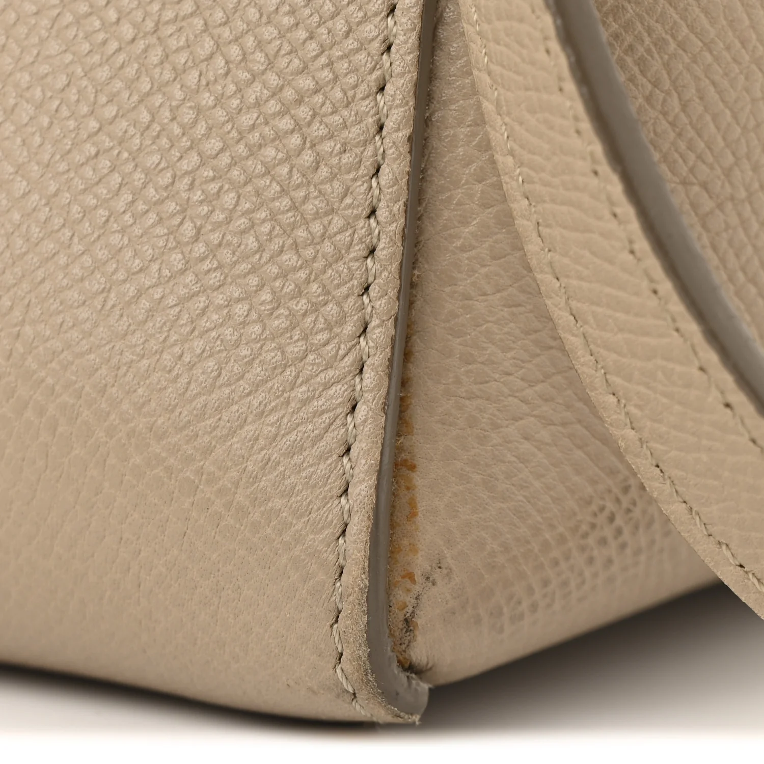 Grained Calfskin Micro Belt Bag Light Taupe - Top Club
