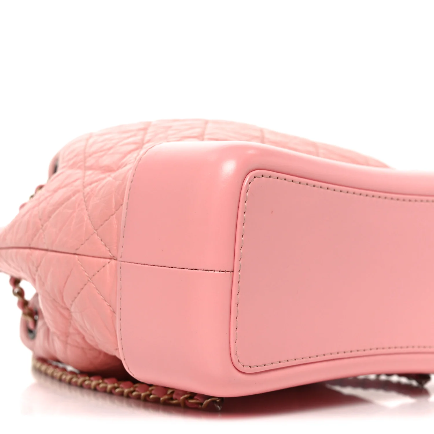Aged Calfskin Quilted Small Gabrielle Backpack Pink - Top Club