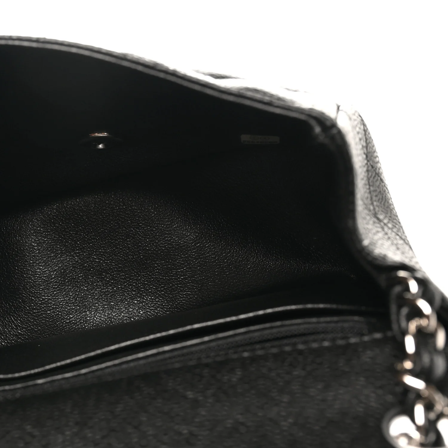 Caviar Quilted Mini Square Flap Black - Top Club