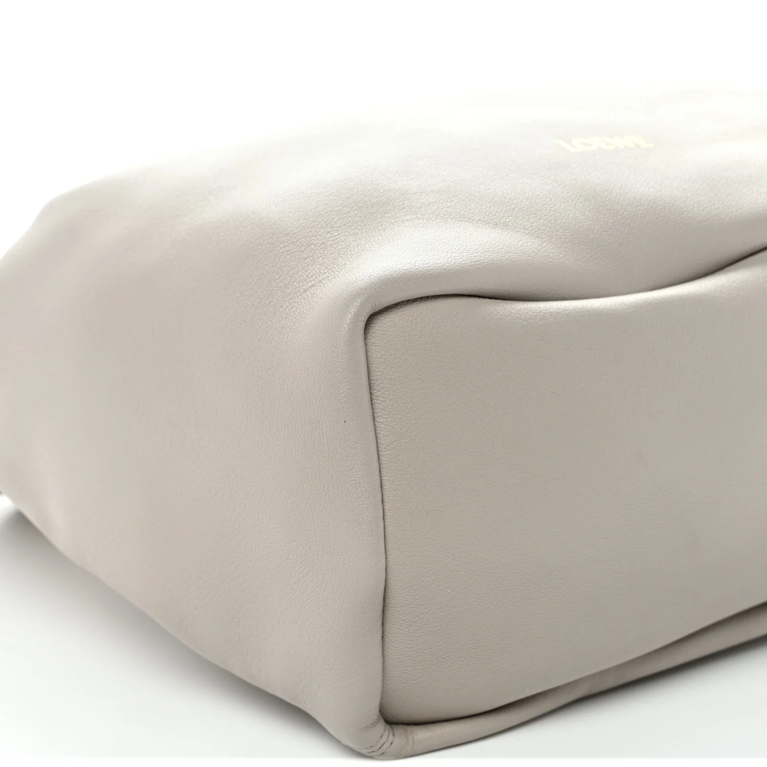 Buttery Nappa Lambskin Small Squeeze Bag Pearl Grey - Top Club