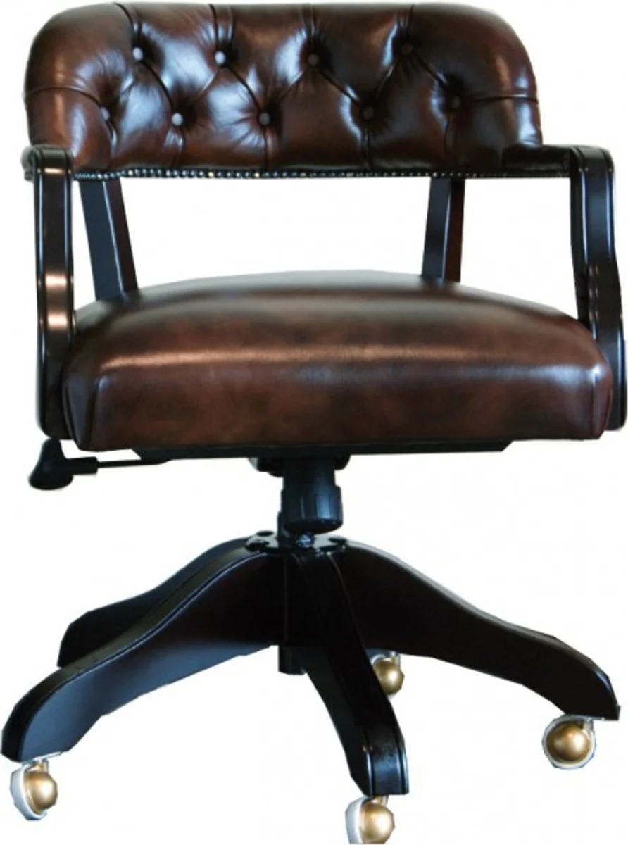 Luxury genuine leather office chair brown swivel chair desk chair - executive chair
