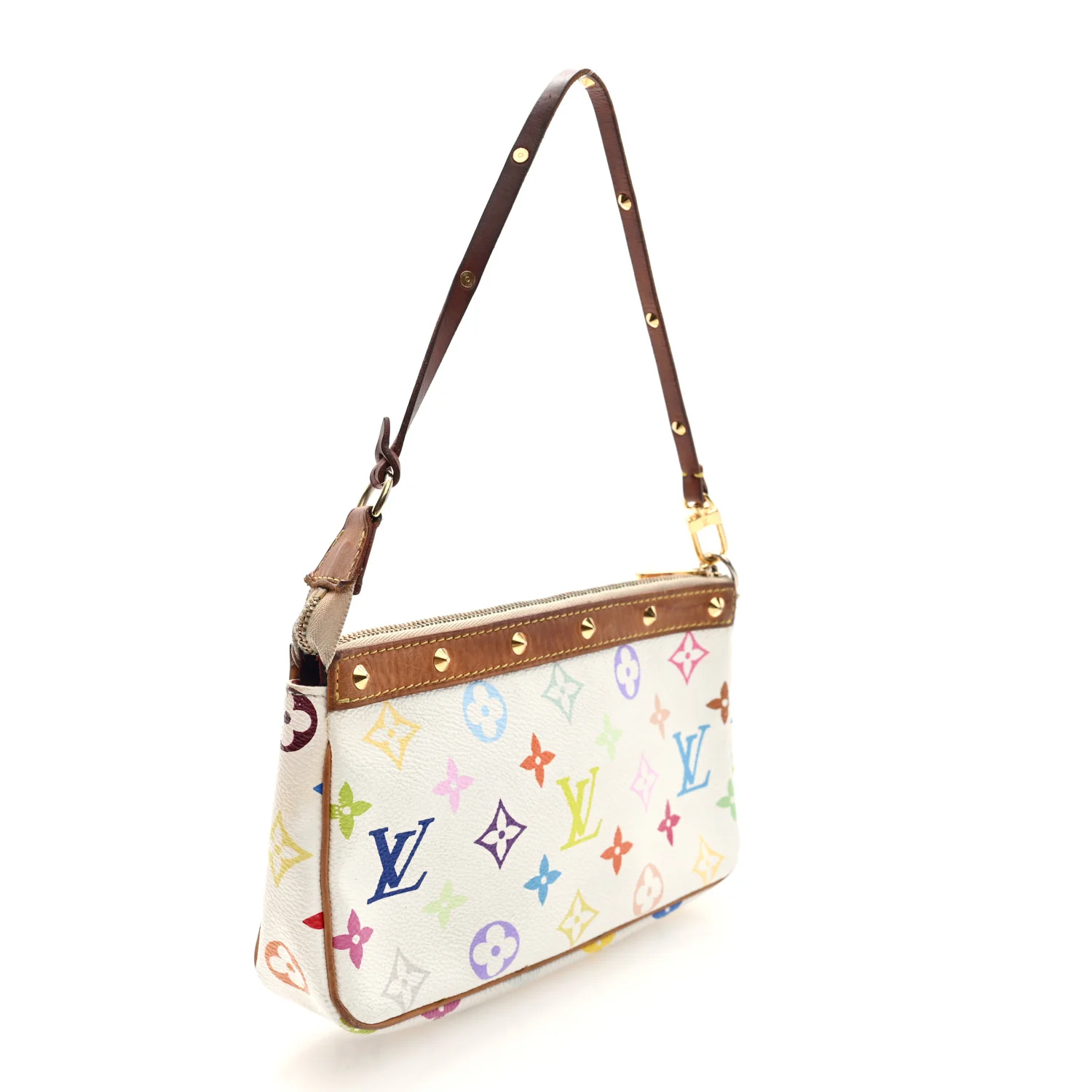 Monogram Multicolor Pochette Accessories White - Top Club