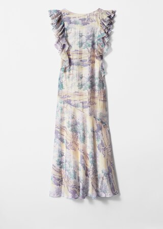 & Other Stories FRILLED MAXI DRESS