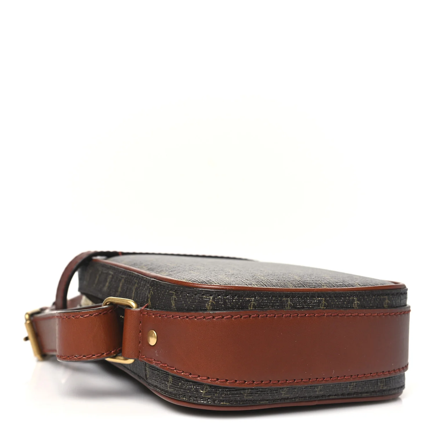 Canvas Smooth Calfskin Le Monogramme Crossbody Pouch Chestnut - Top Club