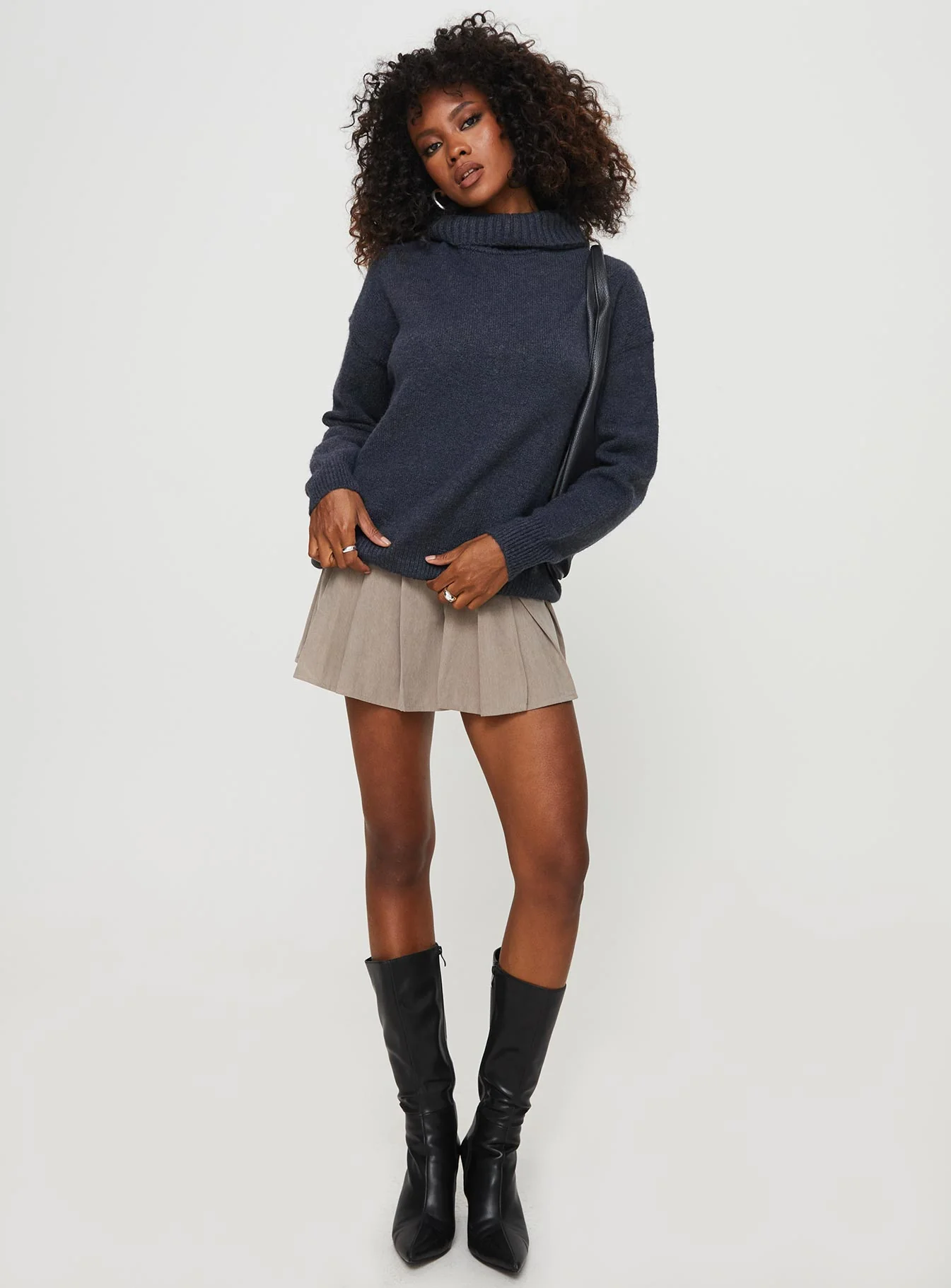 Oswin Turtleneck Sweater Navy