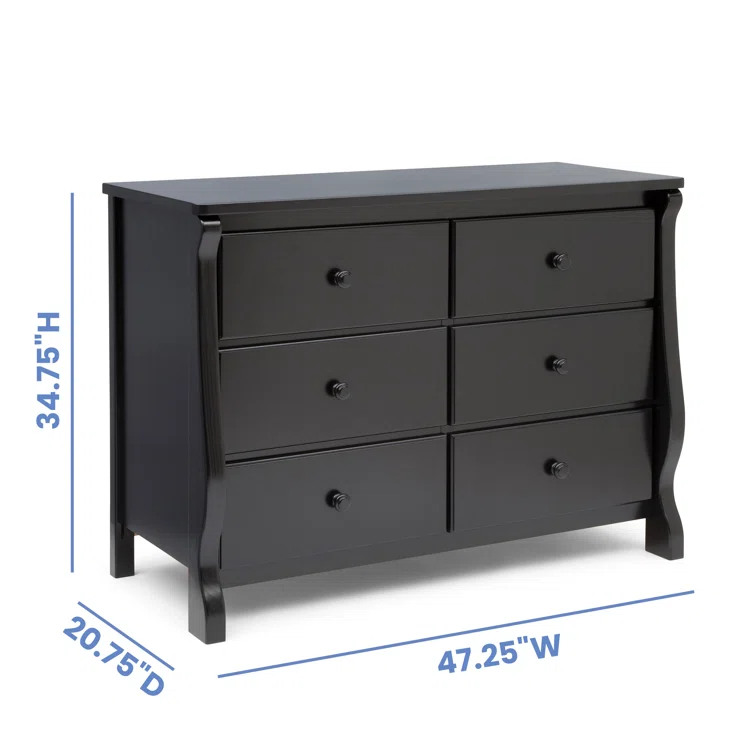 Universal Double Dresser -Made of Solid Woods