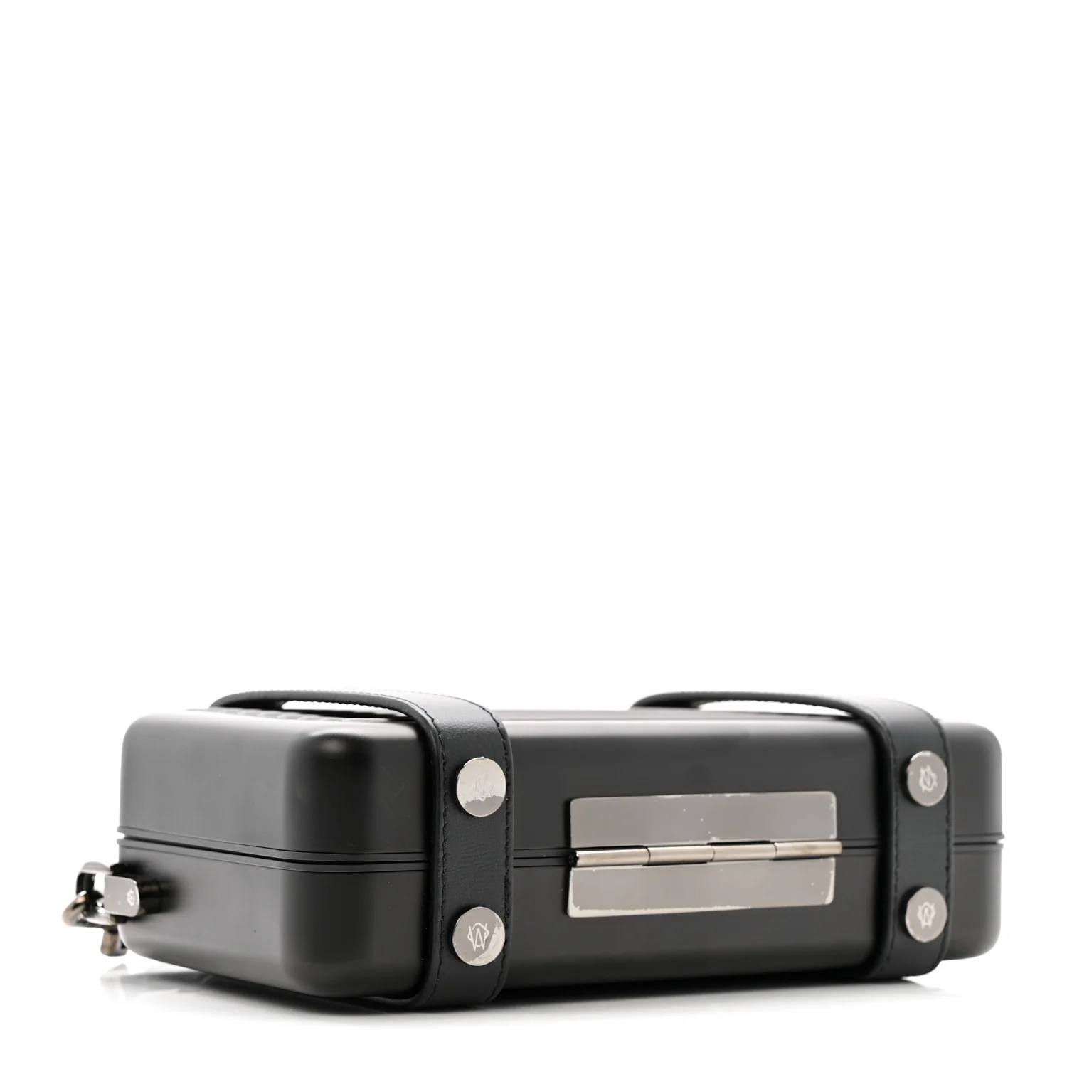 Matte Aluminum Personal Cross-Body Bag Black - Top Club