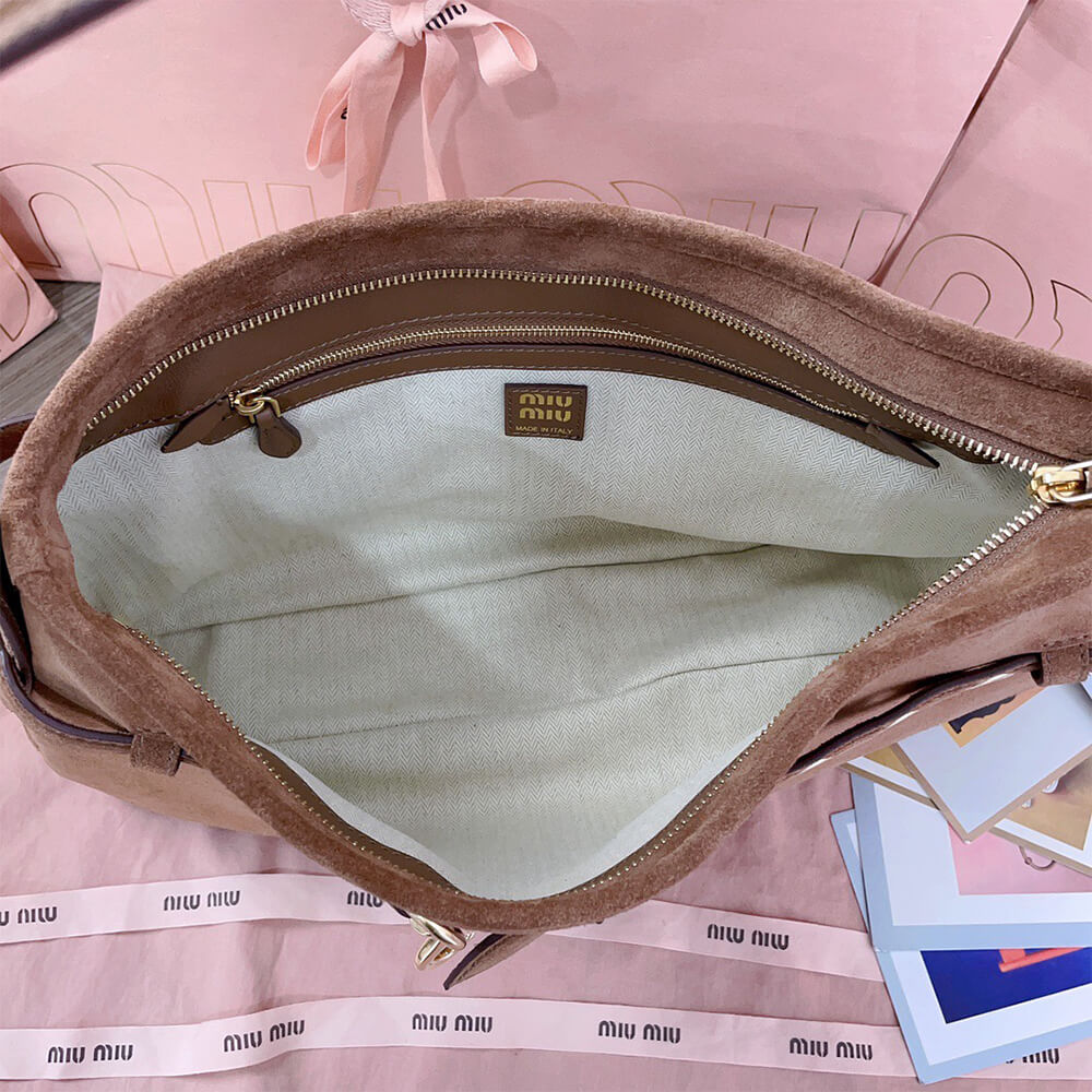 MIUMIU Medium Aventure suede bag(HIGH-END GRADE) - Top Club