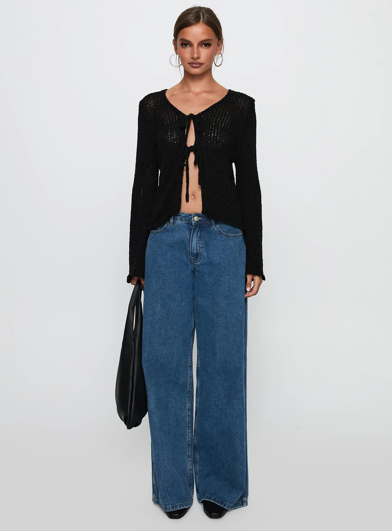 Swain Knit Cardigan Black