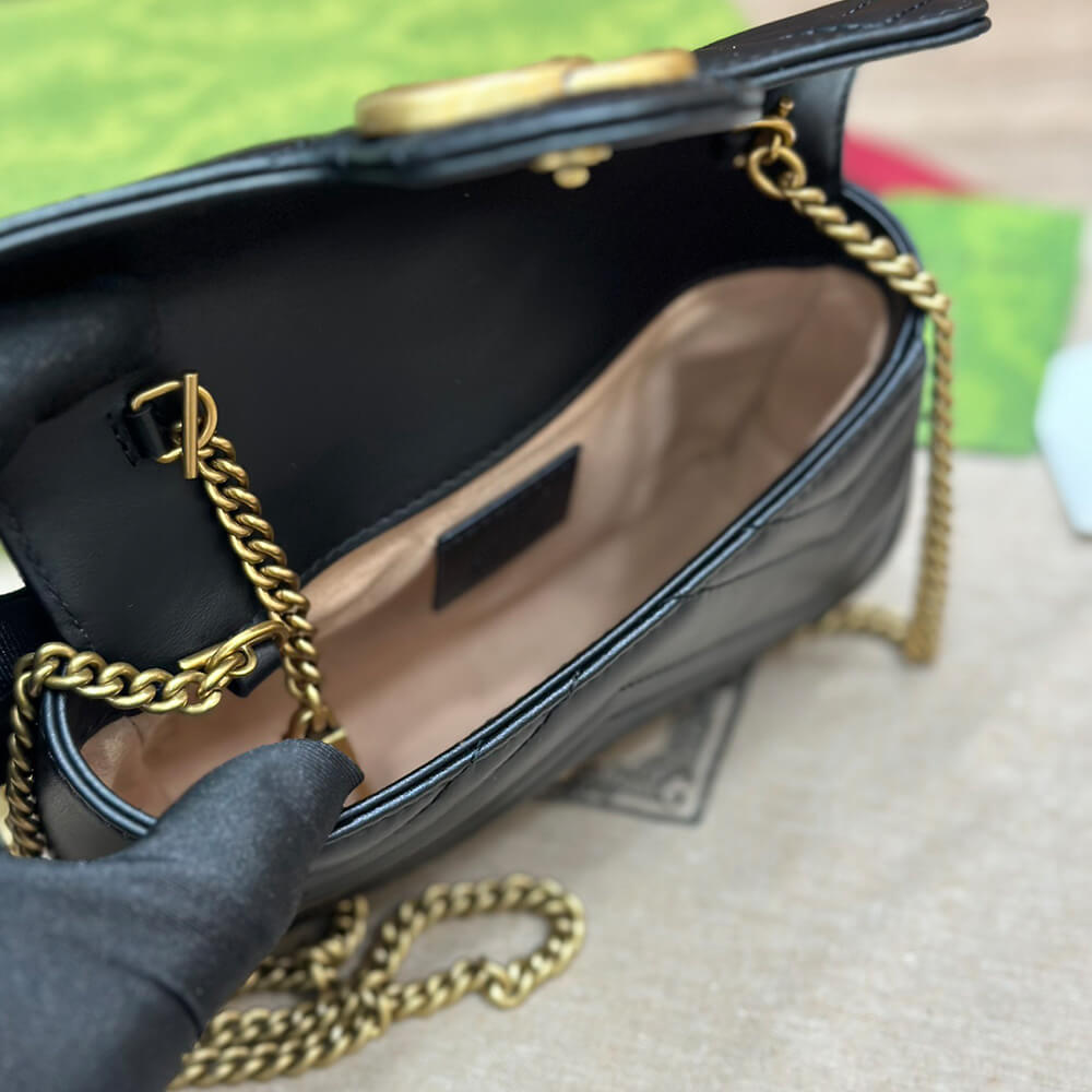 GG Marmont matelasse leather super mini bag(high-end Grade) - Top Club