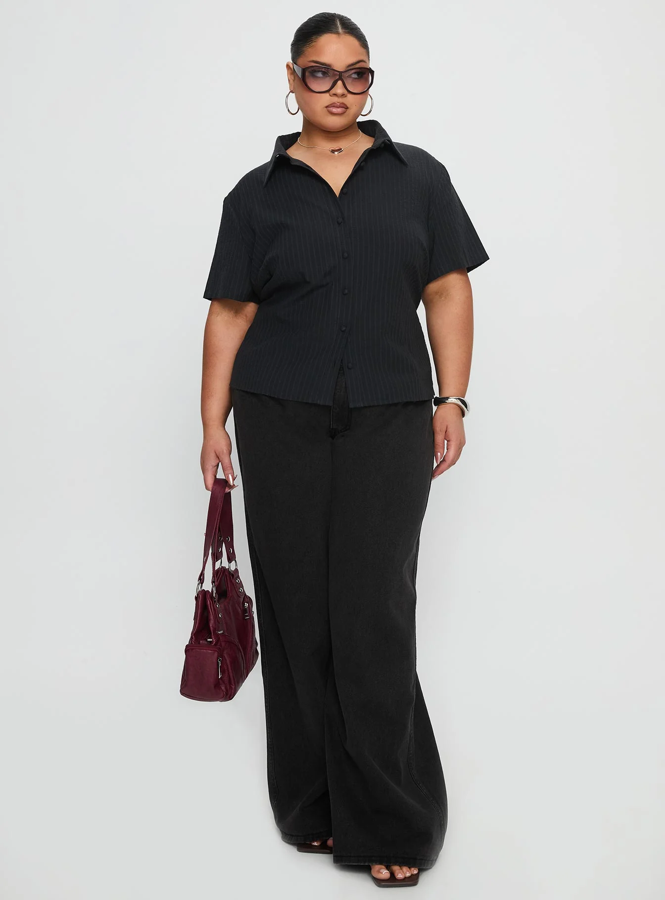 Arnica Top Black Stripe Curve