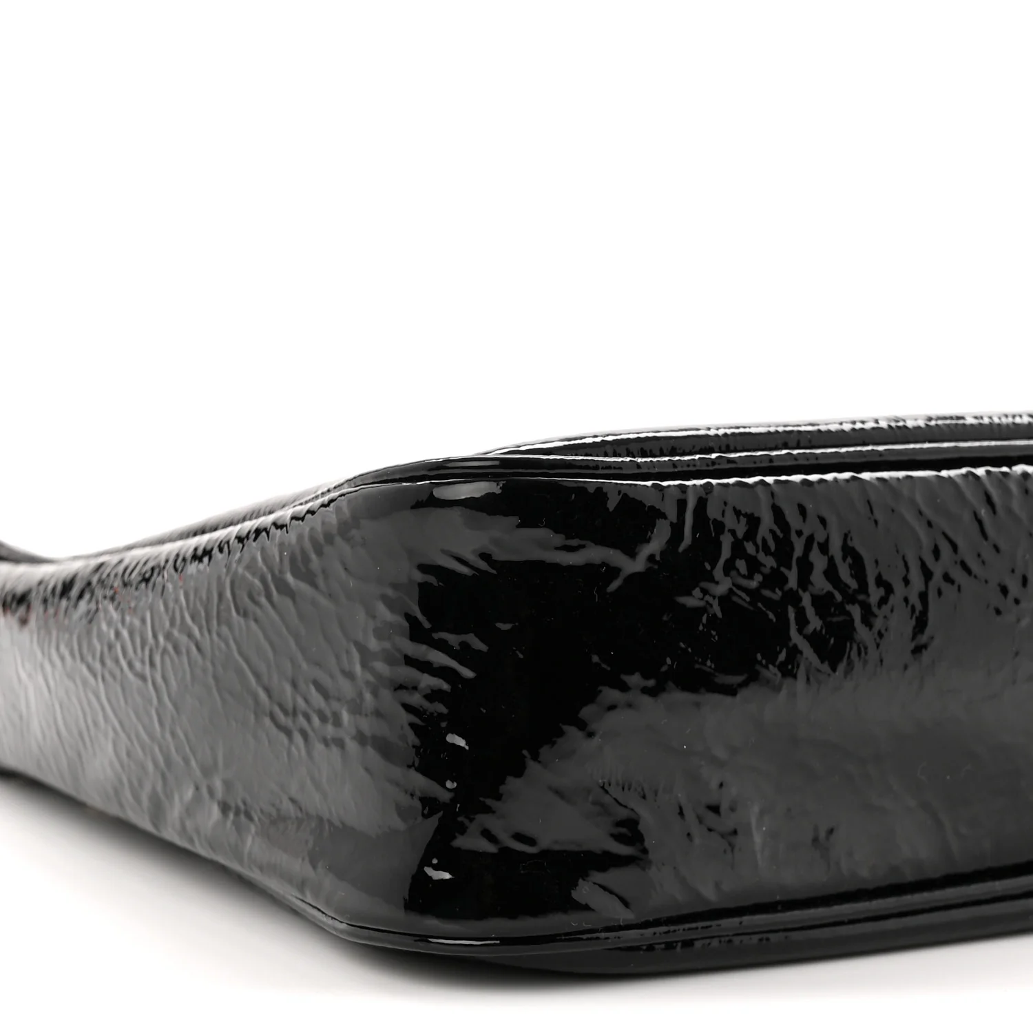 Patent Naplak Re-Edition 2005 Shoulder Bag With Charm Black - Top Club