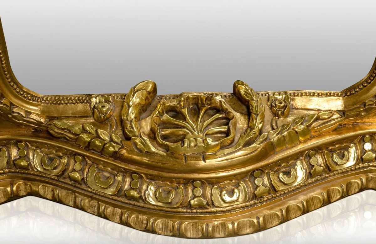 Luxury Baroque Dining Table Gray / Silver / Gold 165 cm - Baroque Furniture