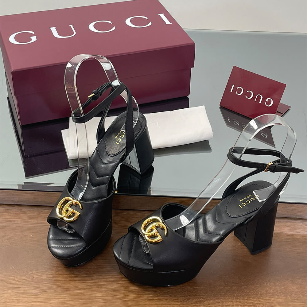 GUCCI Women s platform sandal with Double G - Top Club