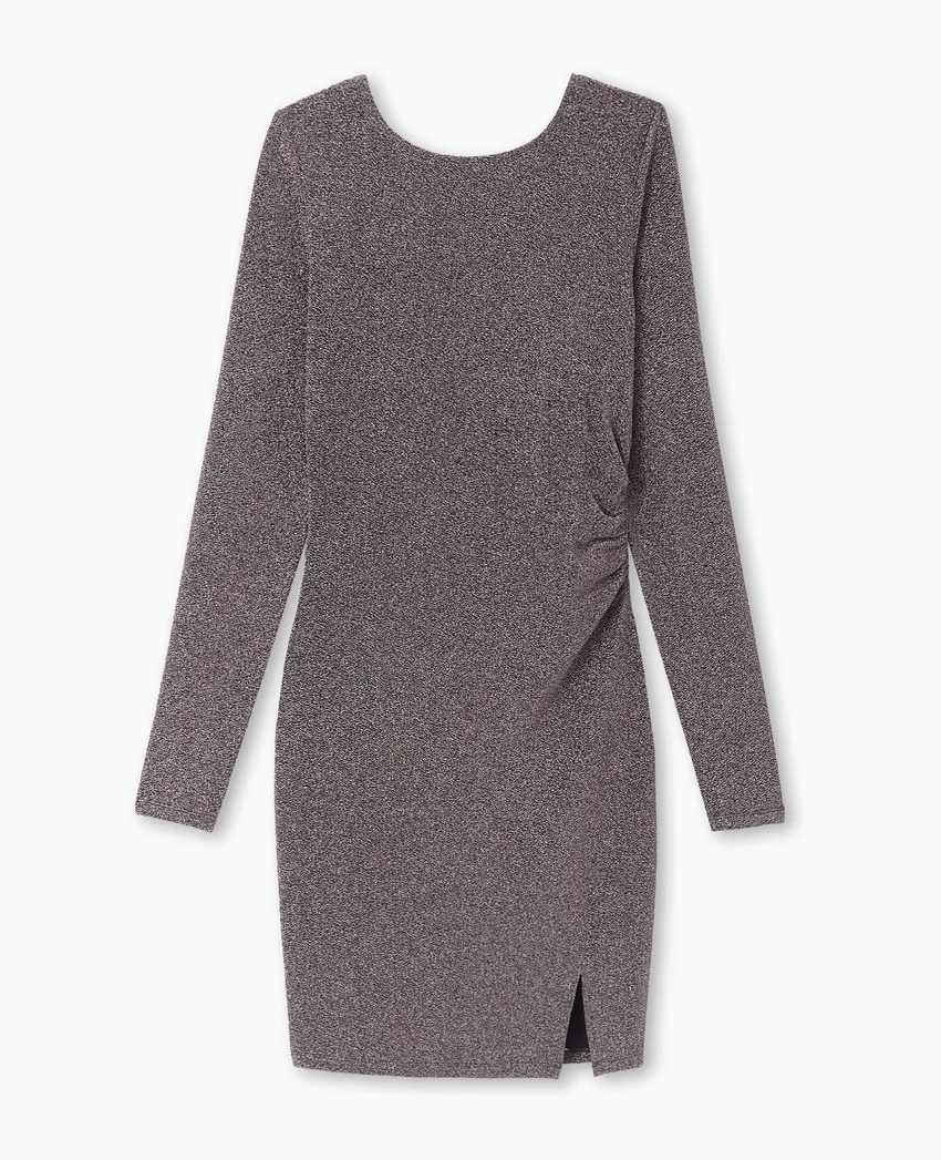 Pimkie Robe moulante en maille lurex dos encolure carrée