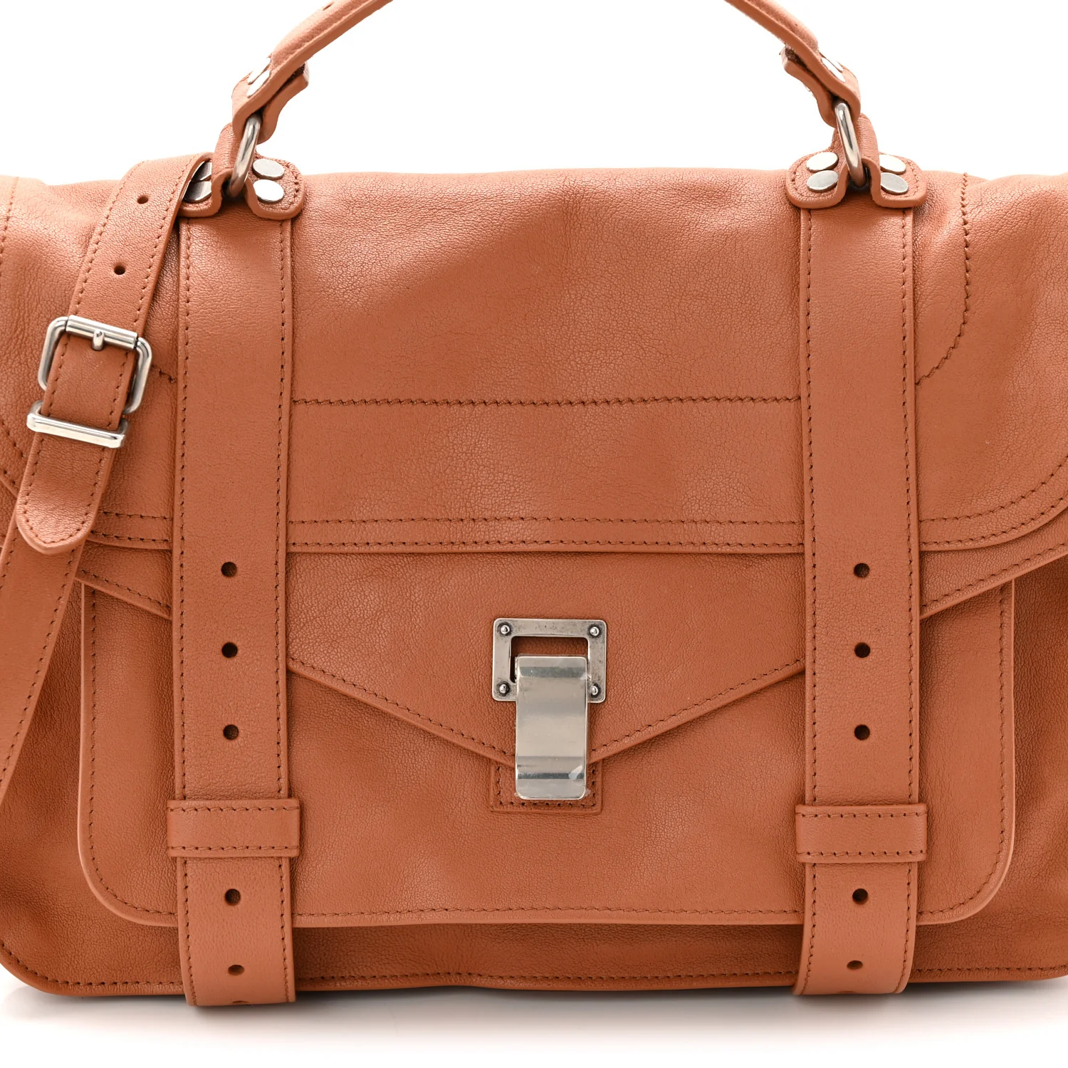 Lambskin Medium PS1 Satchel Dune - Top Club