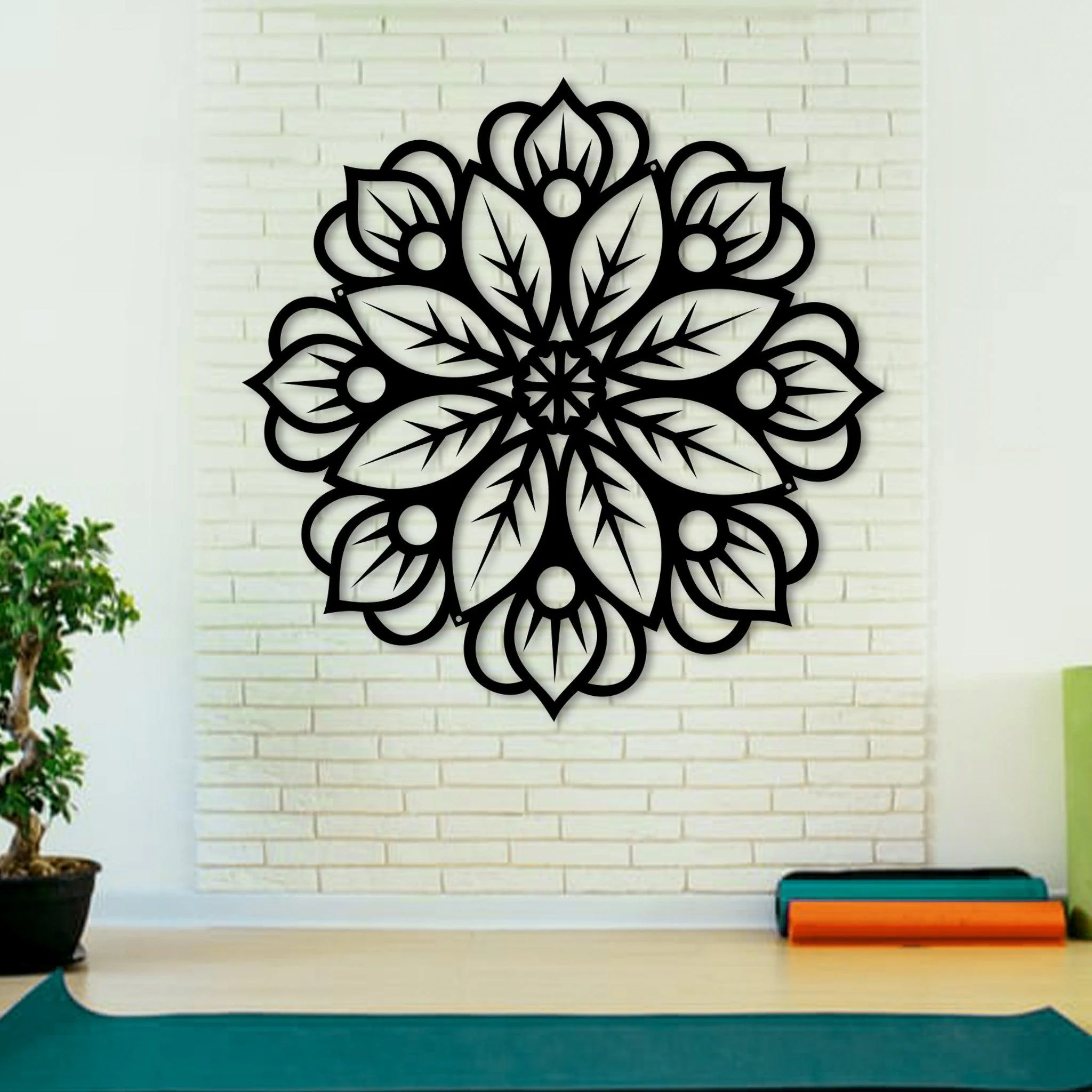 Metal Floral Mandala Wall Decor - Alvarez Pro Painting LLC