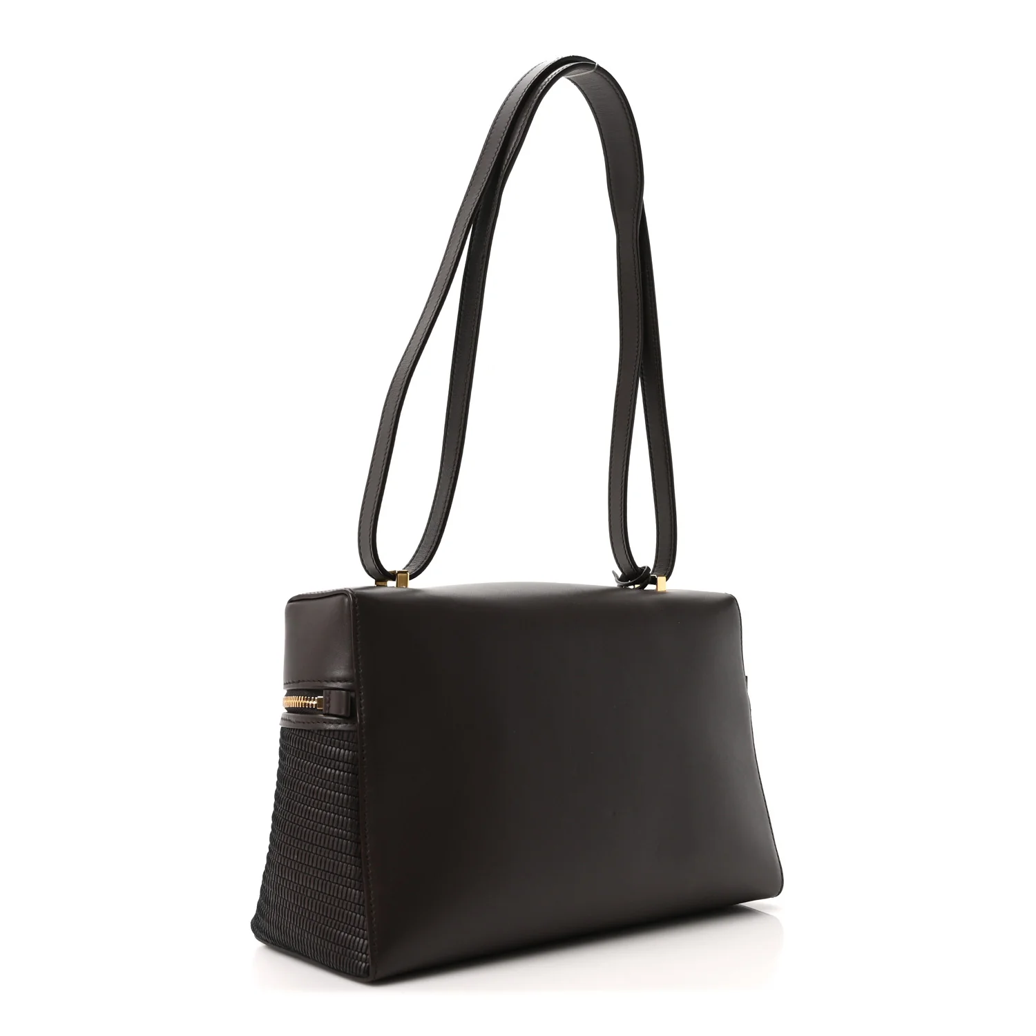 Ox Calfskin Woven Extra Bag L27  Colour Pecora Nera - Top Club