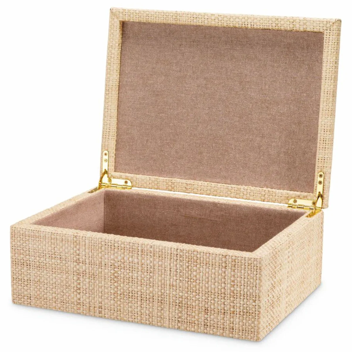 Luxury storage box natural colors 28 cm - luxury accessories