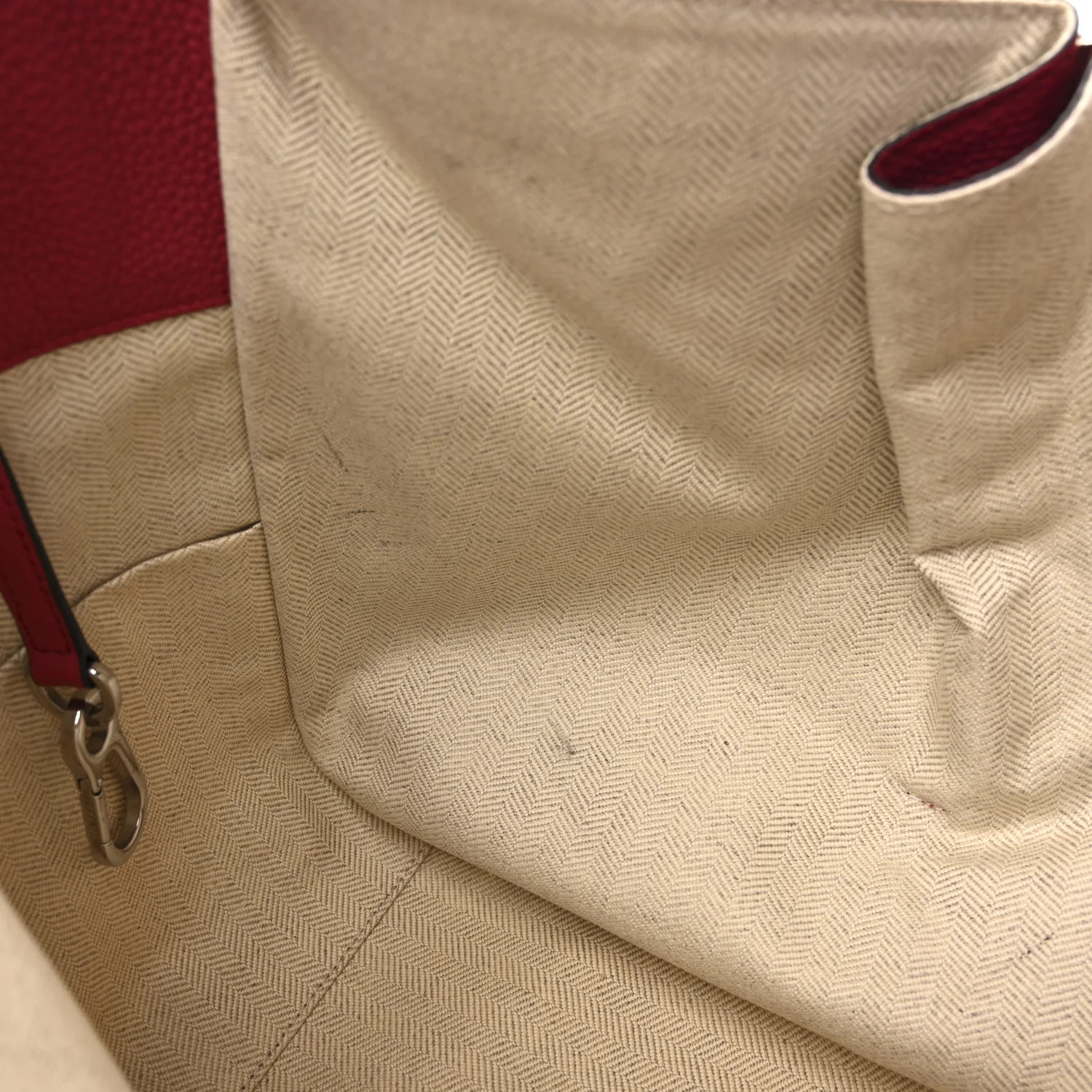 Grained Calfskin Small Hammock Shoulder Bag Raspberry - Top Club