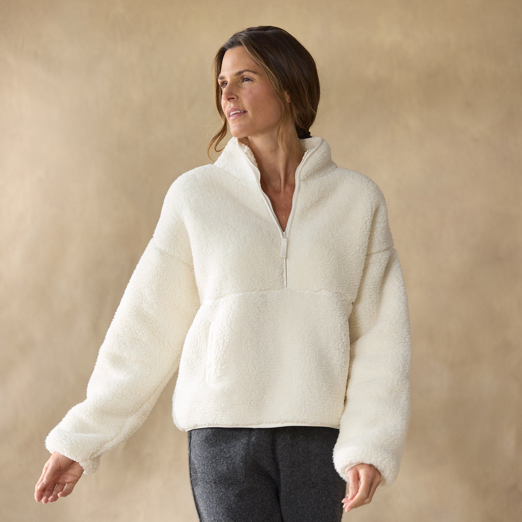 Heidi Sherpa Pullover, Petite - Sundance Living