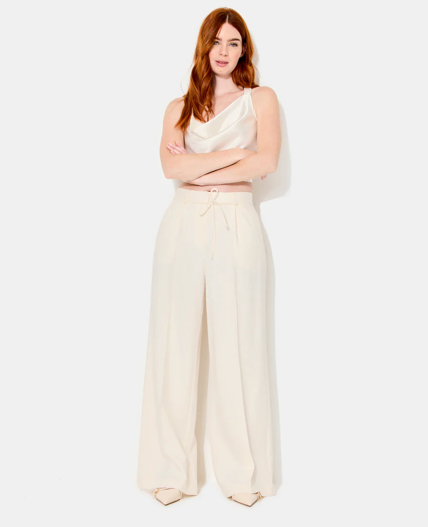 Pimkie Pantalon droit en tissu effet lin