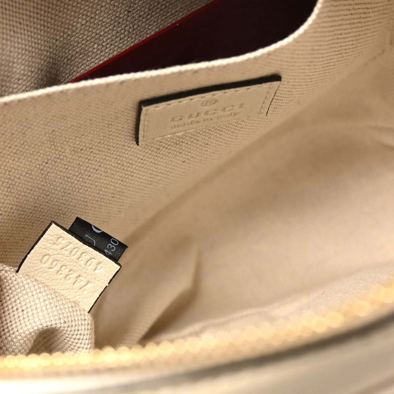 Sakai Be Green Calfskin Diagonal Stitched Small Blondie Shoulder Bag Mystic White - Top Club