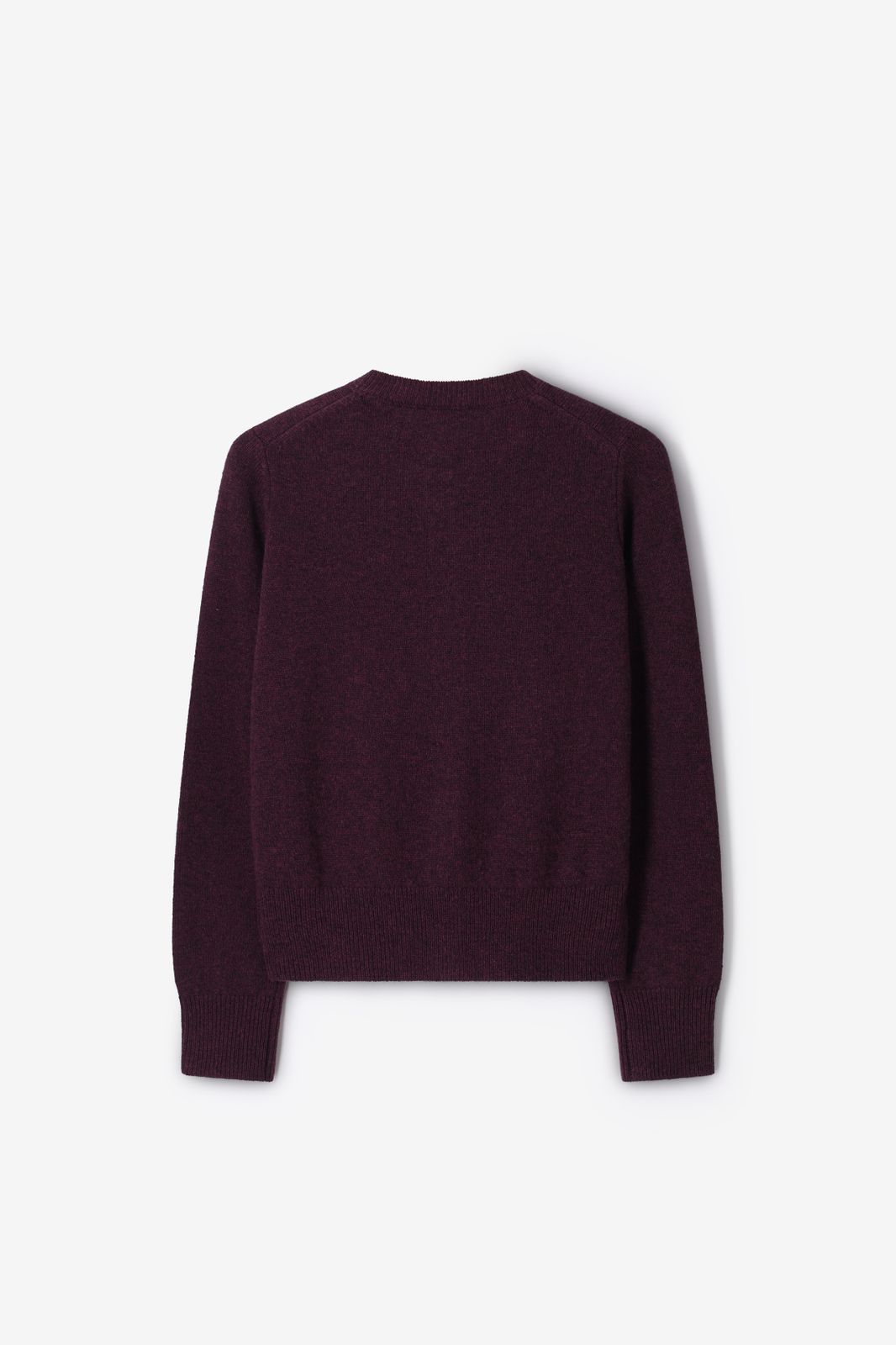 Donkerrood wollen vest