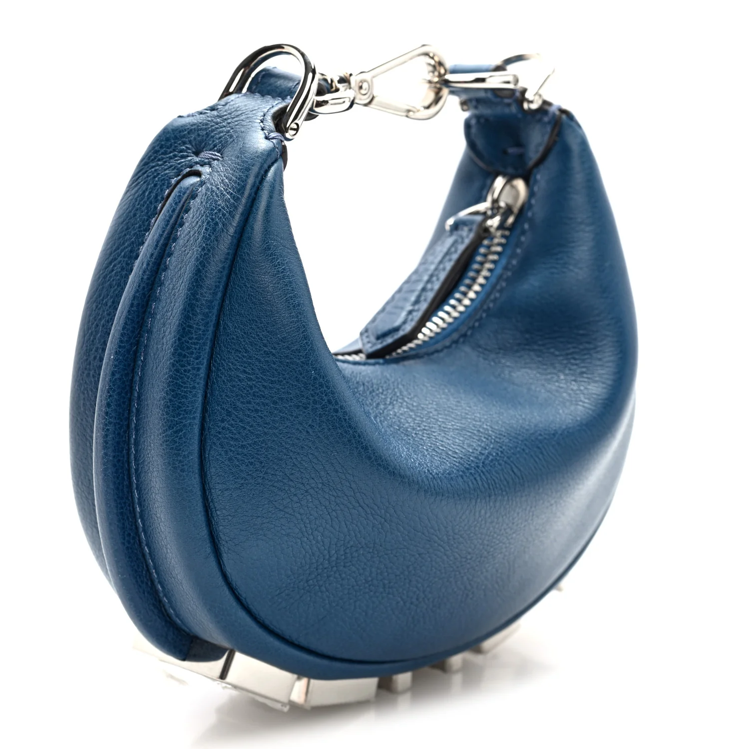 Vitello Grace Matte Nano Fendigraphy Hobo Charm Mirto - Top Club