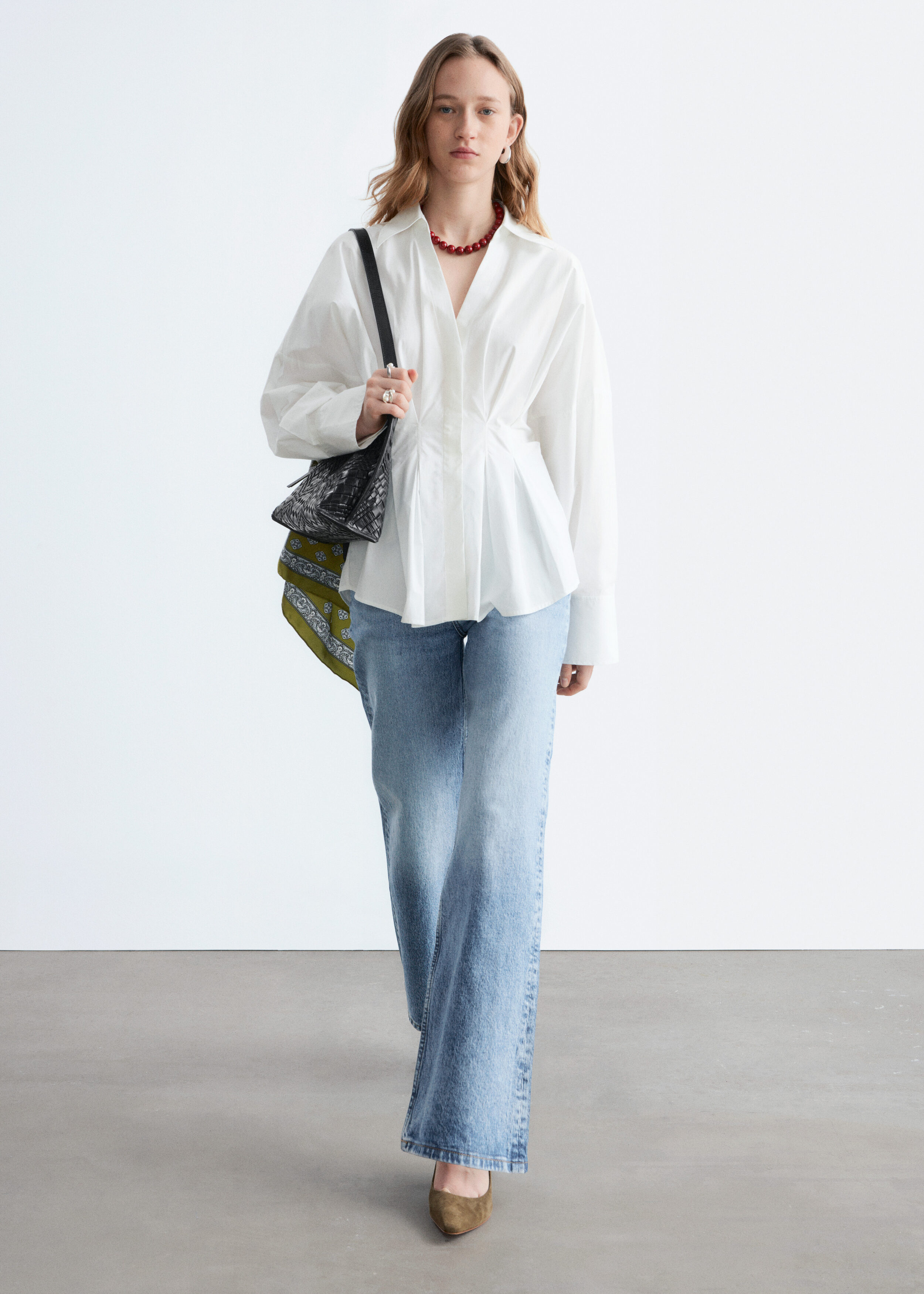 & Other Stories FITTED-WAIST COTTON SHIRT