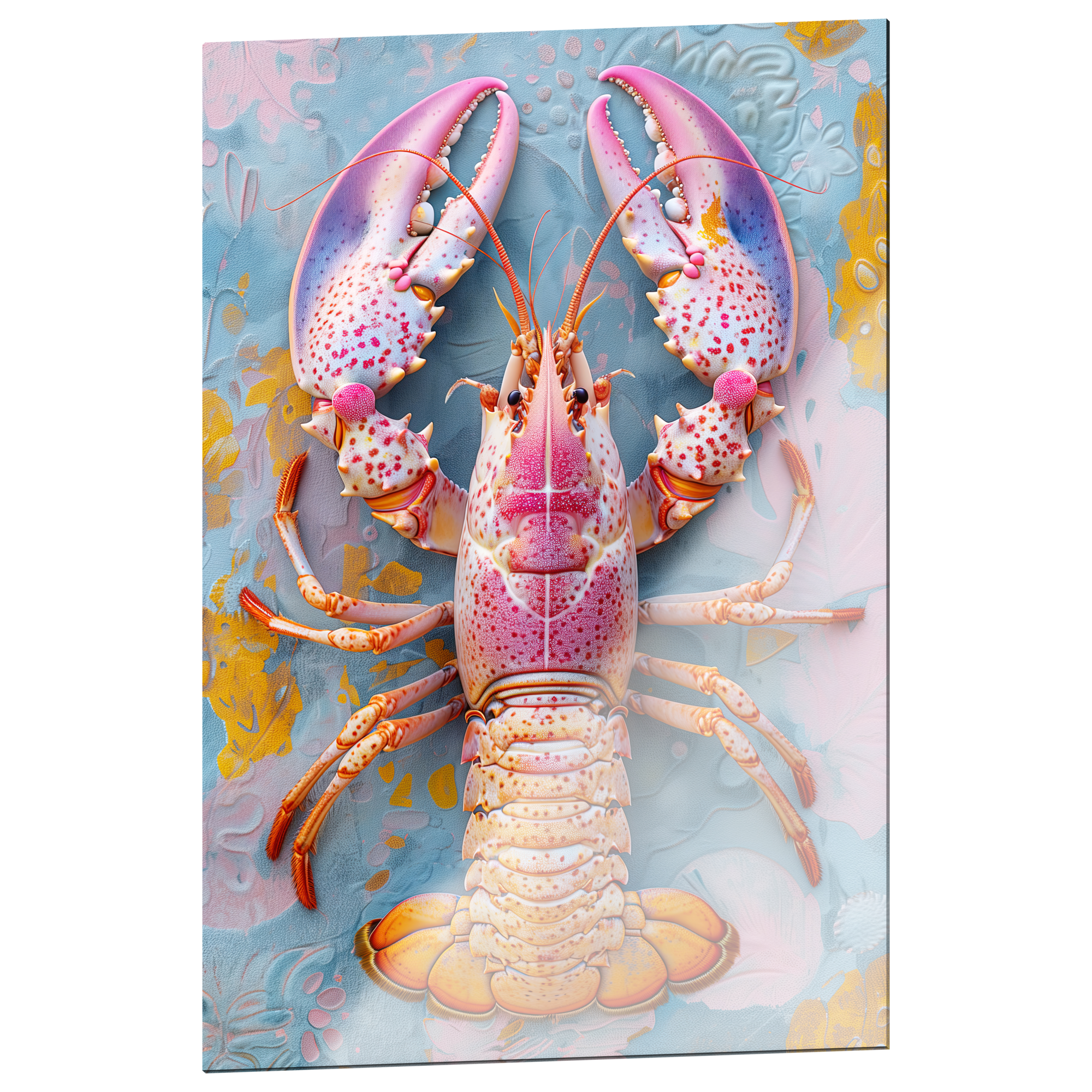 Plexiglas schilderij 'Spring Pastel Lobster' 100x150 cm