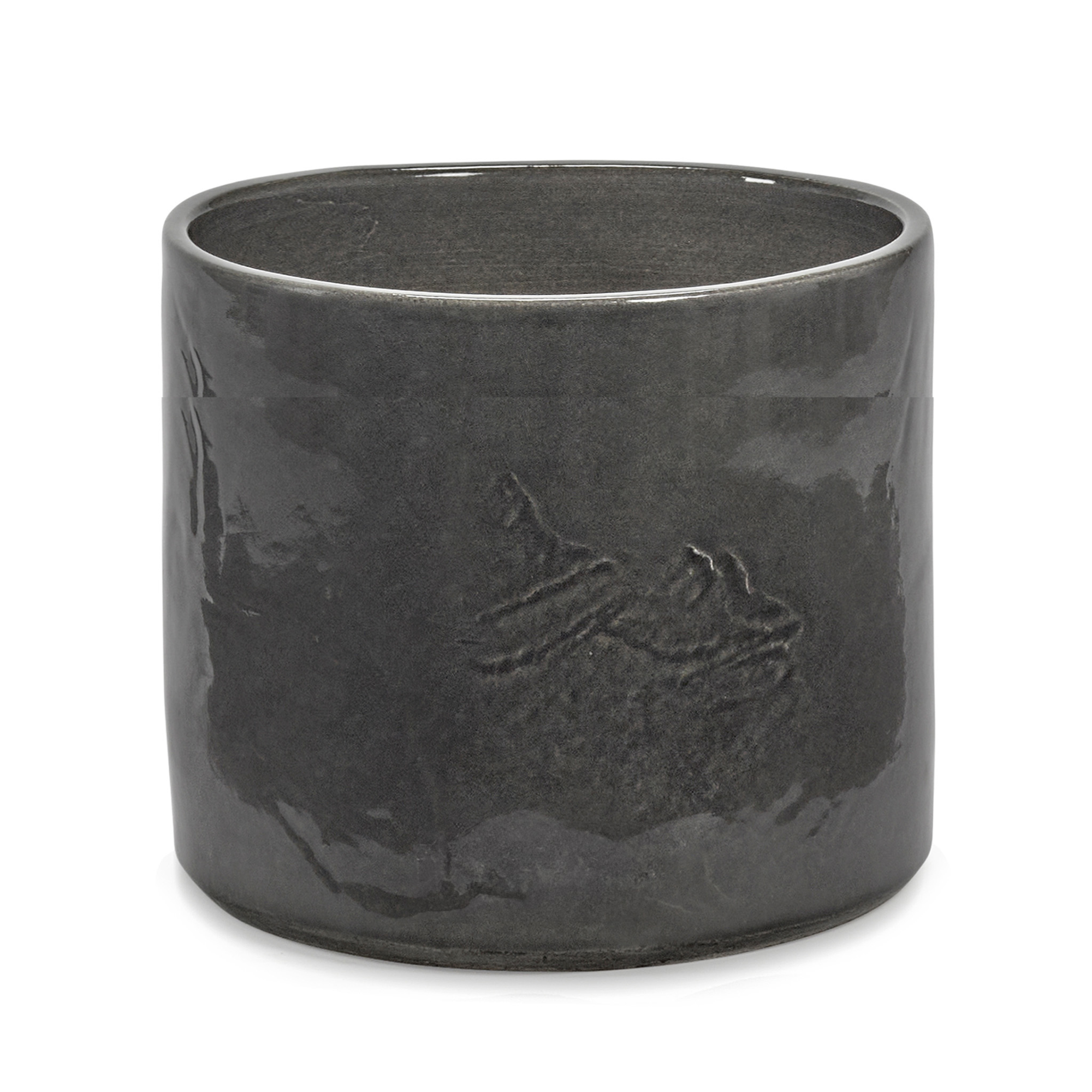 Bloempot Vaso 02 anthracite H19