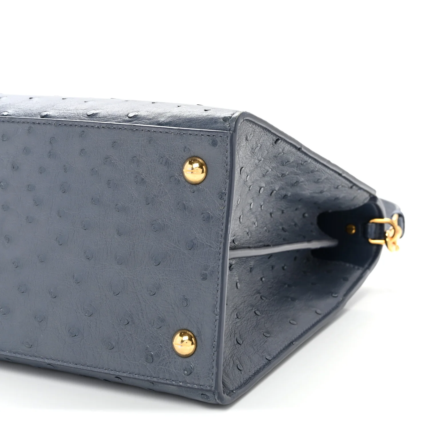 Ostrich Large St. Honore Tote Dark Denim - Top Club