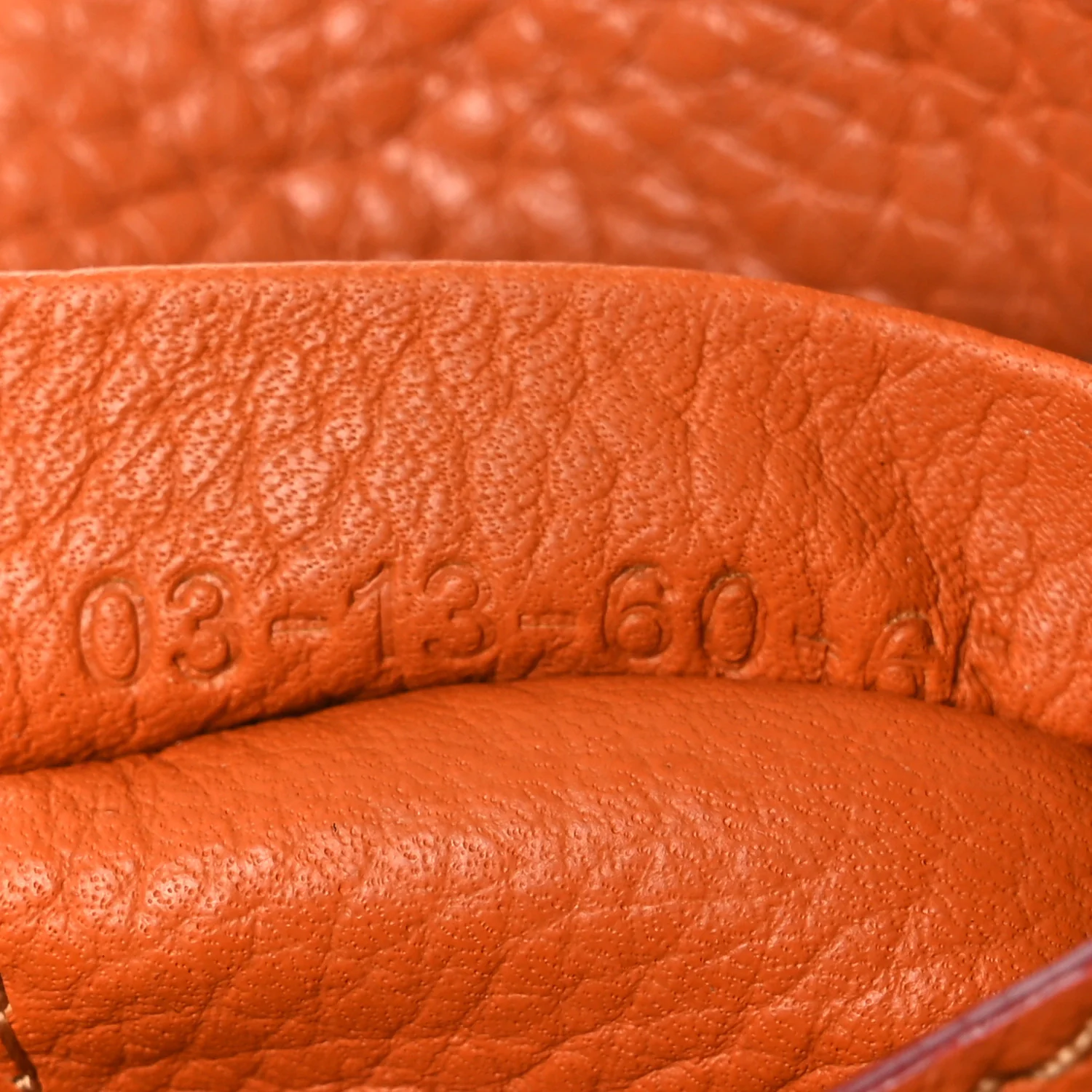 Grained Calfskin Small Marcie Saddle Bag Wood Rose - Top Club