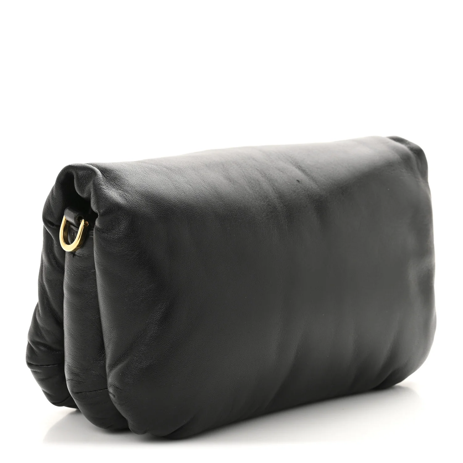 Shiny Nappa Lambskin Mini Goya Puffer Bag Black - Top Club