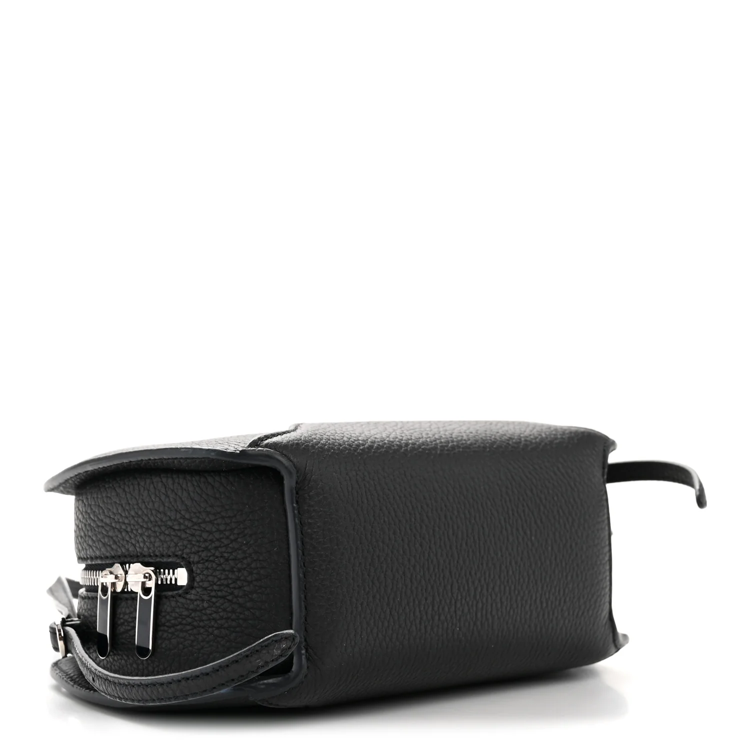 Grained Calfskin Sesia Crossbody Black - Top Club