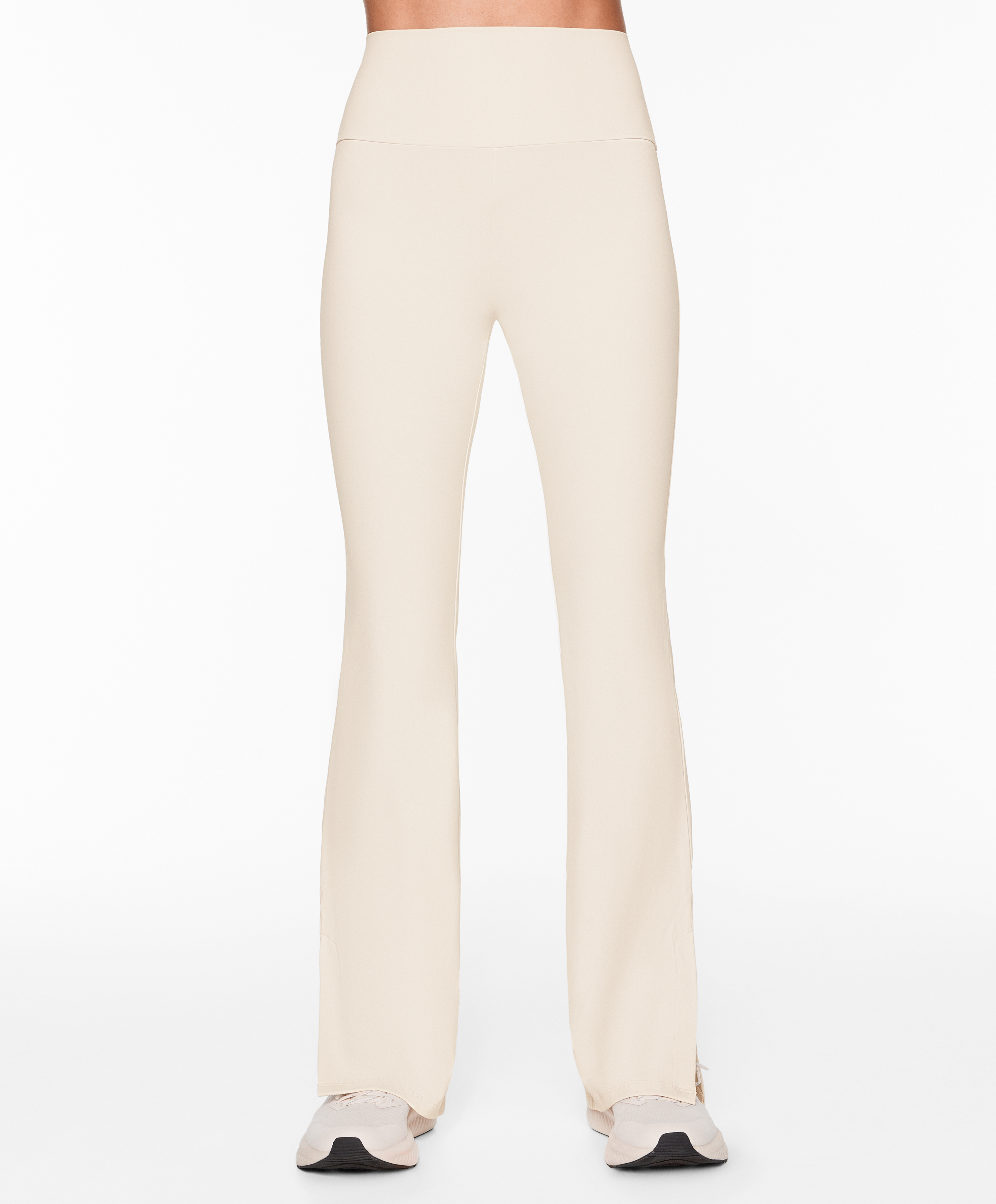 OYSHO Comfortlux slit flare trousers
