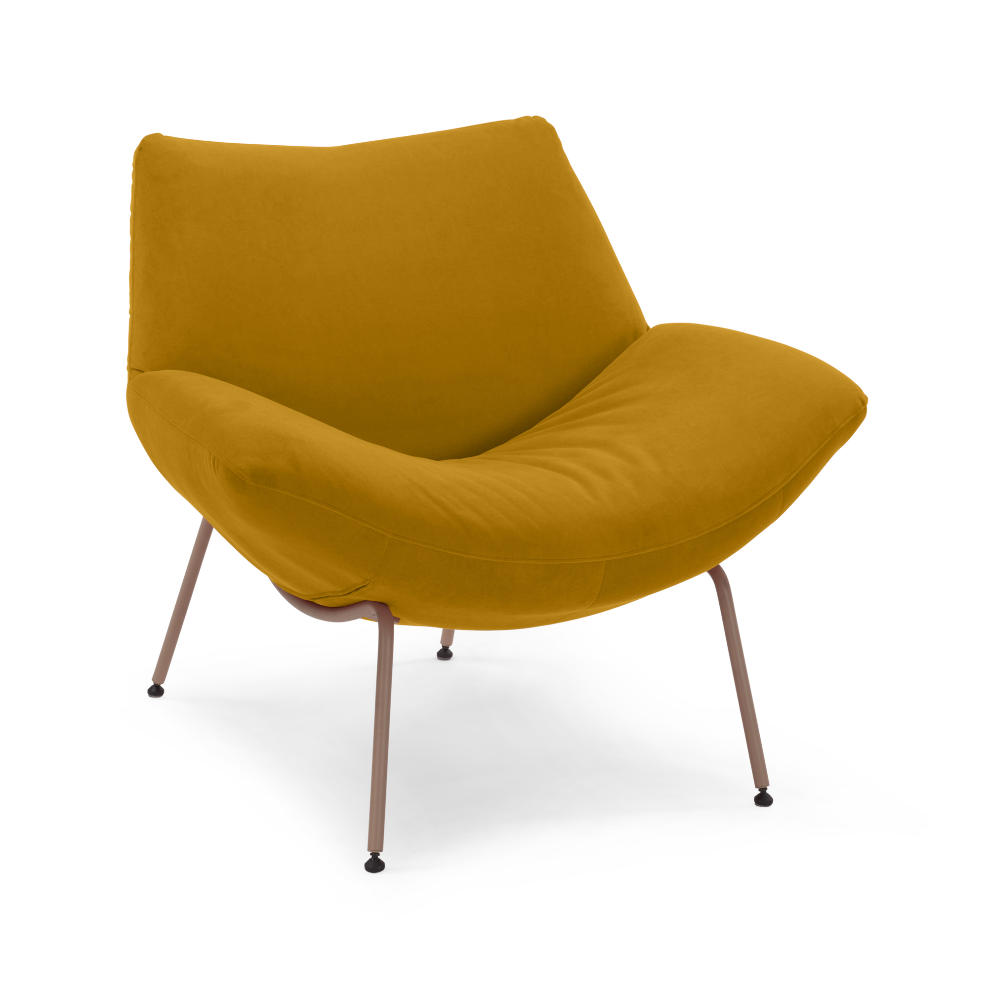 Fauteuil Pebble seven ocre