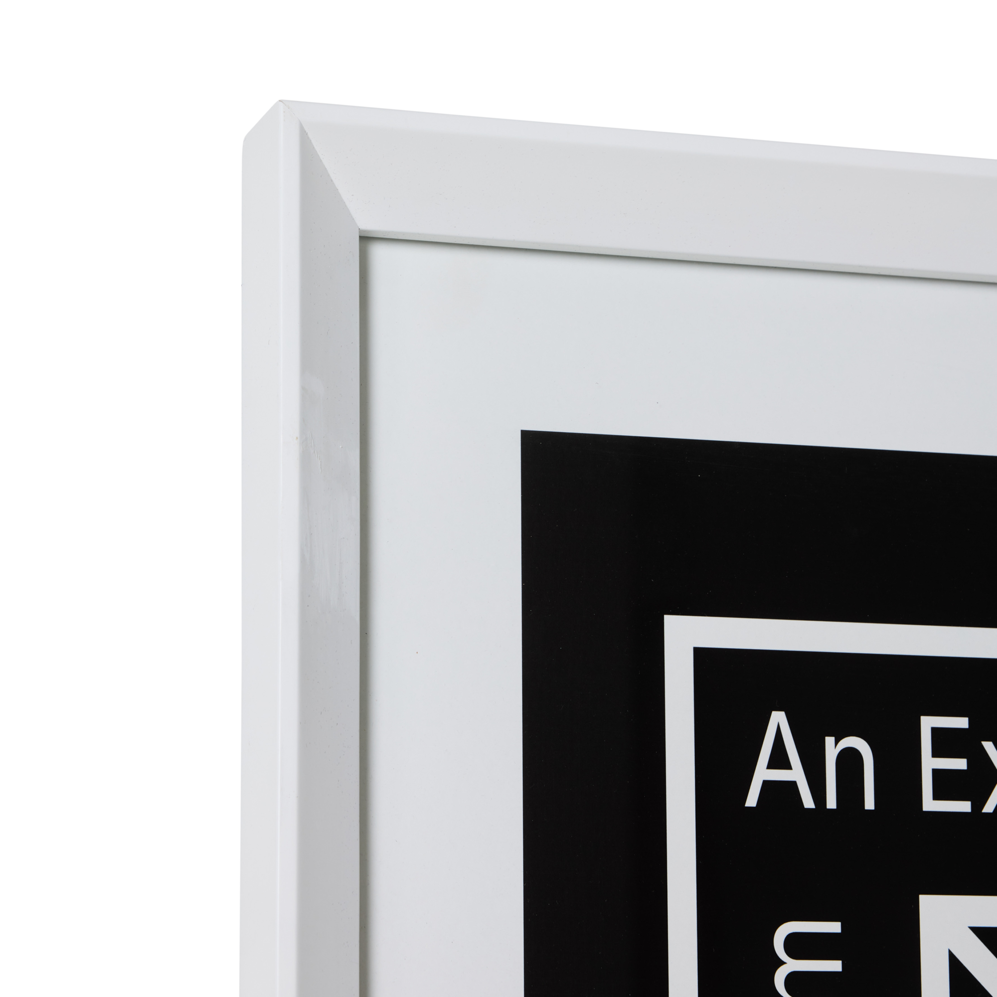 Poster Framed between space 87x118 cm
